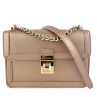 Dixie Mini Crossbody in Metallic Dusty Rose - Glampot