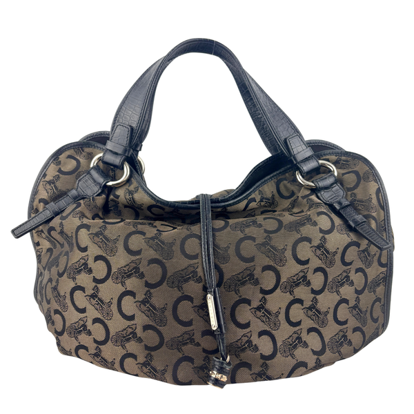 Vintage 2007 C Carriage Canvas Bittersweet Hobo