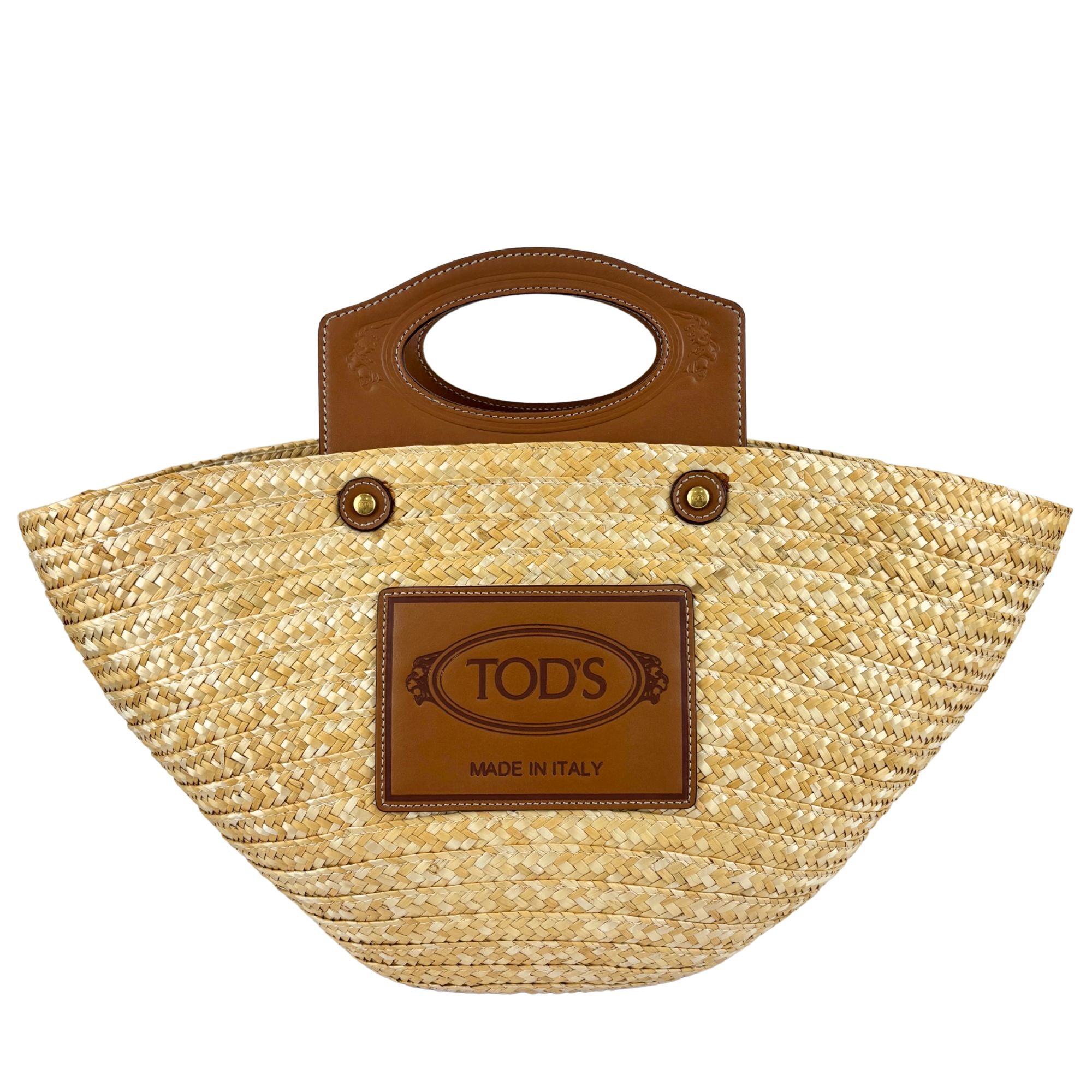 Beach Bag Raffia and Leather
