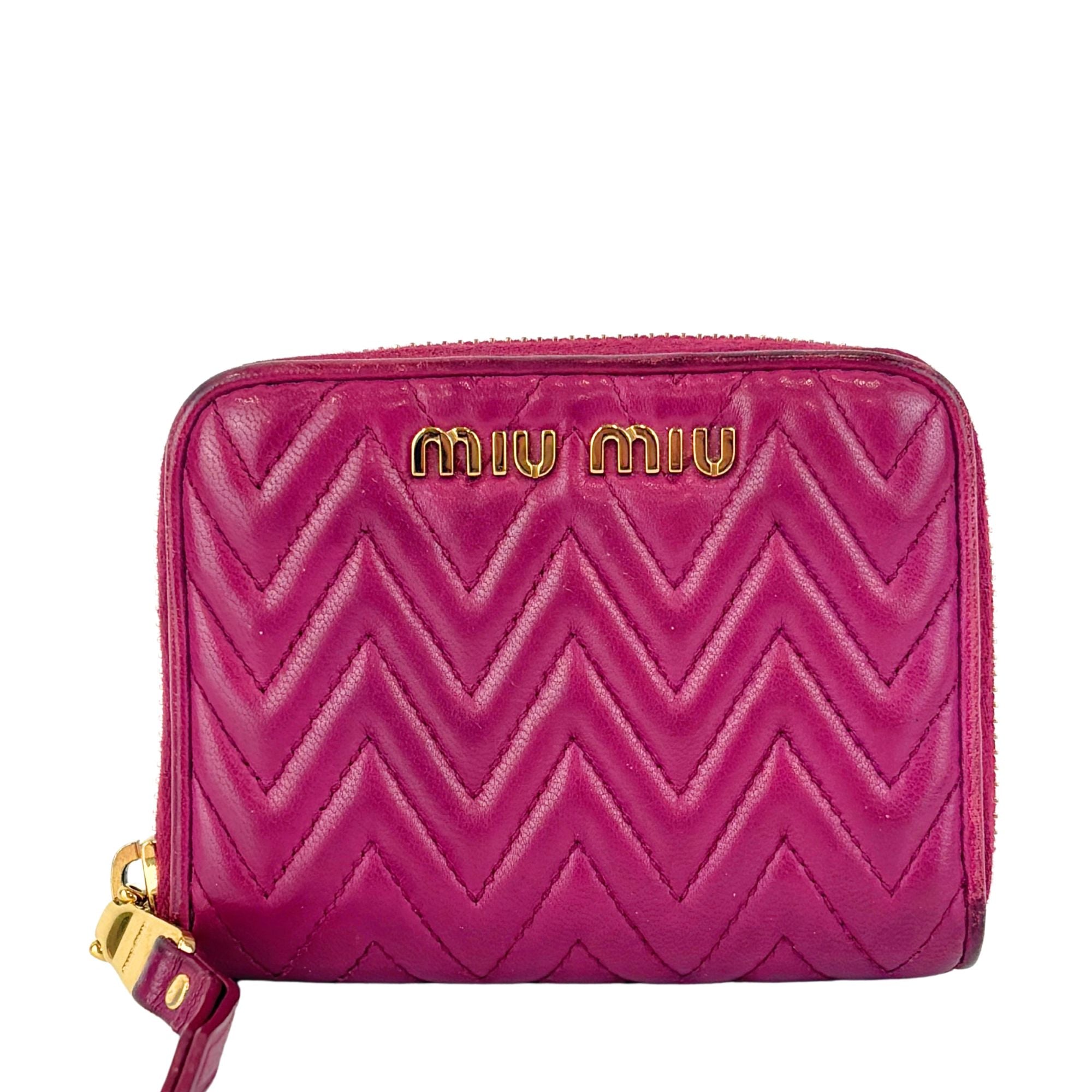 5MM268 Nappa Impunture Dalia Zip Around Compact Wallet