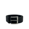 DNP098 Black Grained Leather Belt Size 85/34