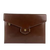 Vintage Brown Envelope Clutch