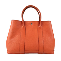 Garden Party 36 Tote in Orange Clemence