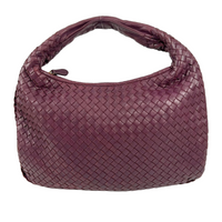 Intrecciato Medium Hobo in Aubergine