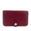 Dogon Duo Wallet in Rouge Grenat Clemence