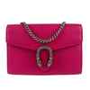 Pink Pebbled Leather Dionysus Mini Wallet on Chain Bag