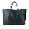 Black Calfskin V Logo Escape Tote&nbsp;