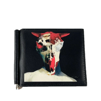 Devil Tauren Bi-Fold Wallet in Black