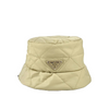 Quilted Re-Nylon Bucket Hat in Desert Beige