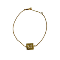 Gold Alphabet X Bracelet