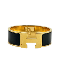 Clic Clac H Bracelet PM in Black GHW