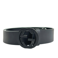 Matte All Black Interlocking G Belt