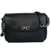 Black Saffiano Sandrine Shoulder Bag