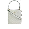 Mollie Bucket Bag 22 In Signature Canvas - Glacier White