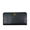 1M1265 Organizer Wallet in Nero and Peonia Saffiano Multicolor