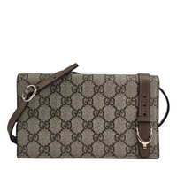 GG Supreme Monogram Nice Continental Coated Jacquard WOC Crossbody Bag 354086 0959