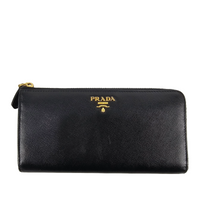 1M1183 Saffiano Metal Nero Long Wallet