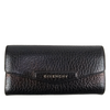 Antigona Long Flap Wallet in Black Grained Calf Leather