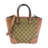 Pink/Beige GG Canvas Bree Tote Bag