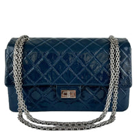 Large Reissue 2.55 226 Blue Patent Leather Flap Bag