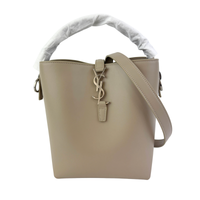 Small Le 37 Bucket Bag in Seasalt