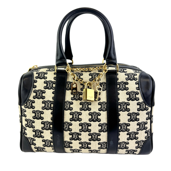 Small Boston Textile Triomphe Embroidery Bag