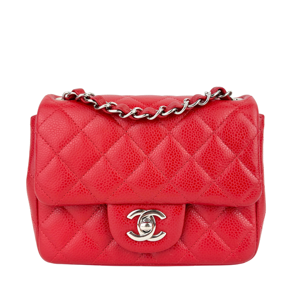Mini Classic Square Red Caviar SHW