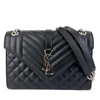 Metalesse Envelope Medium Black Grain de Poudre SHW - Glampot