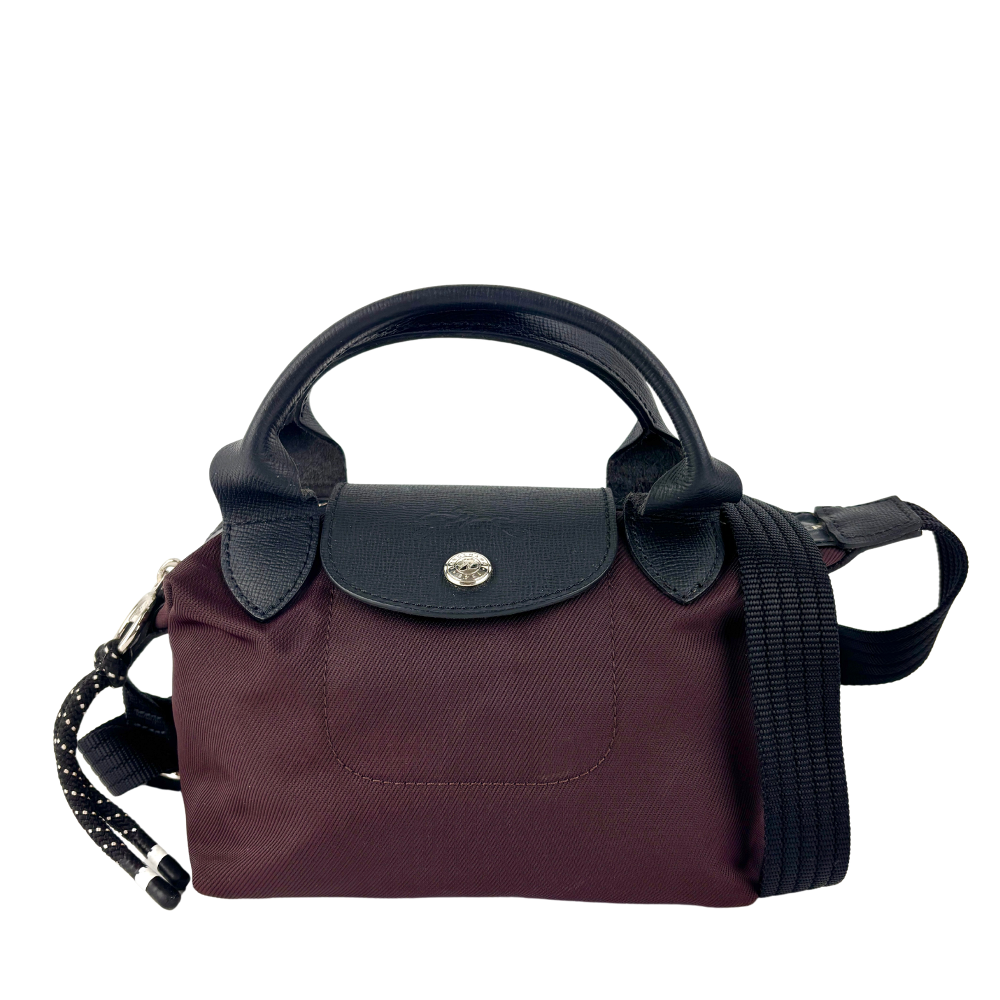 Le Pliage Energy XS Crossbody Bag in Burgundy