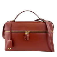 Extra Bag L27 Smooth Calfskin Leather Smoked Caramel/Sun Gold - Glampot