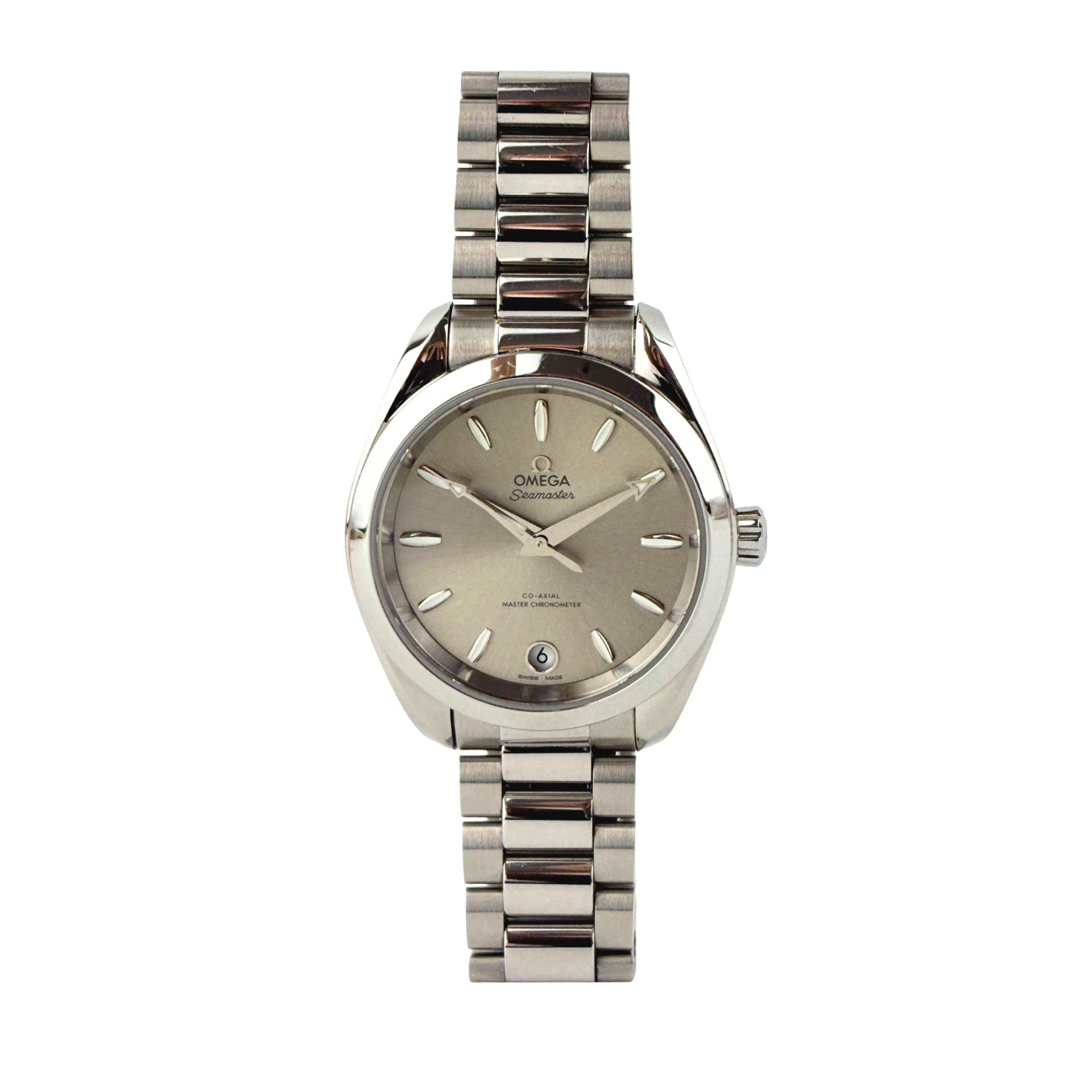 Seamaster Aqua Terra Shades 34mm Steel on Steel in Sandstone