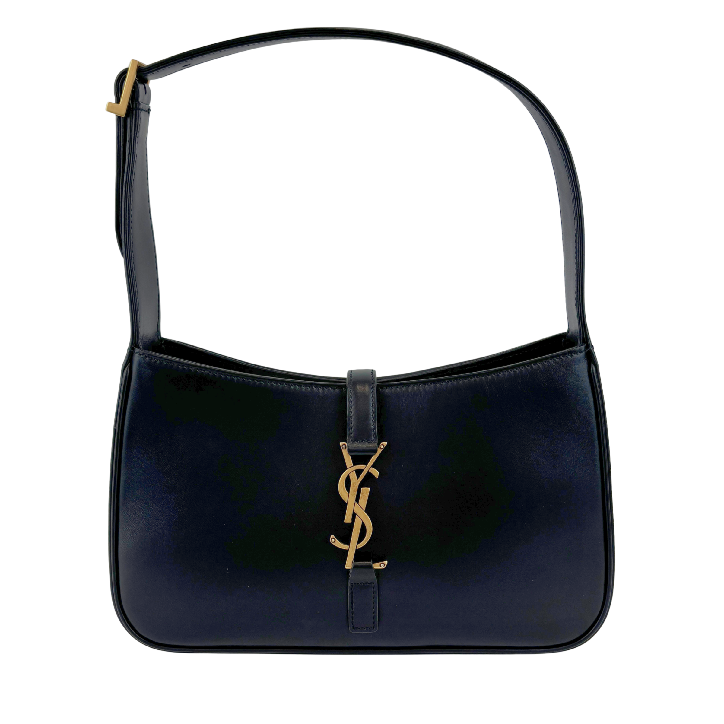 Le 5 A 7 in Black Smooth Leather - Glampot