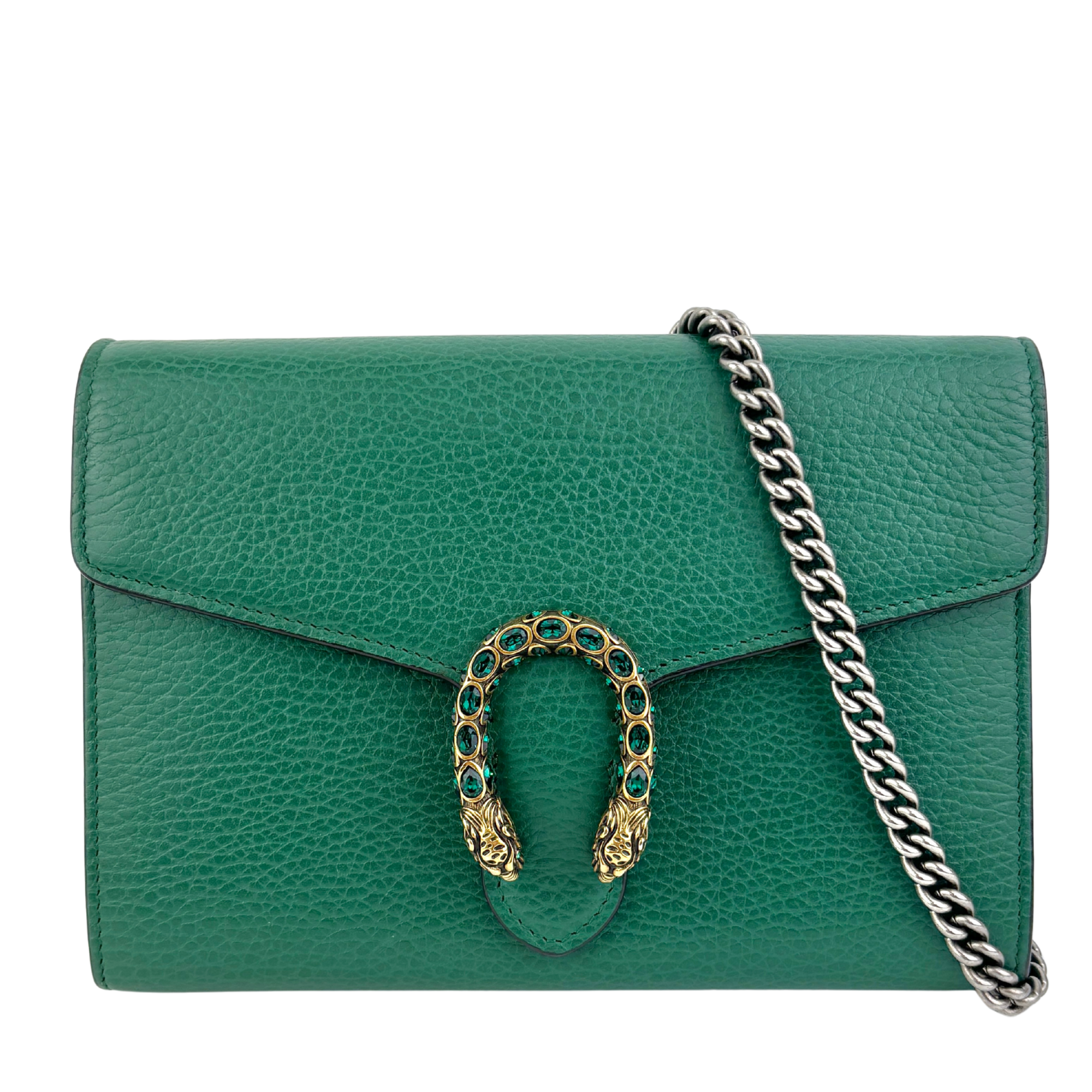 Dionysus Chain Wallet WOC in Green 401231 2149
