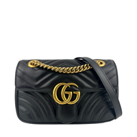 Marmont Mini Matelassé Black Shoulder Bag