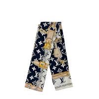 M78656 Silk Monogram Confidential Noir Bandeau