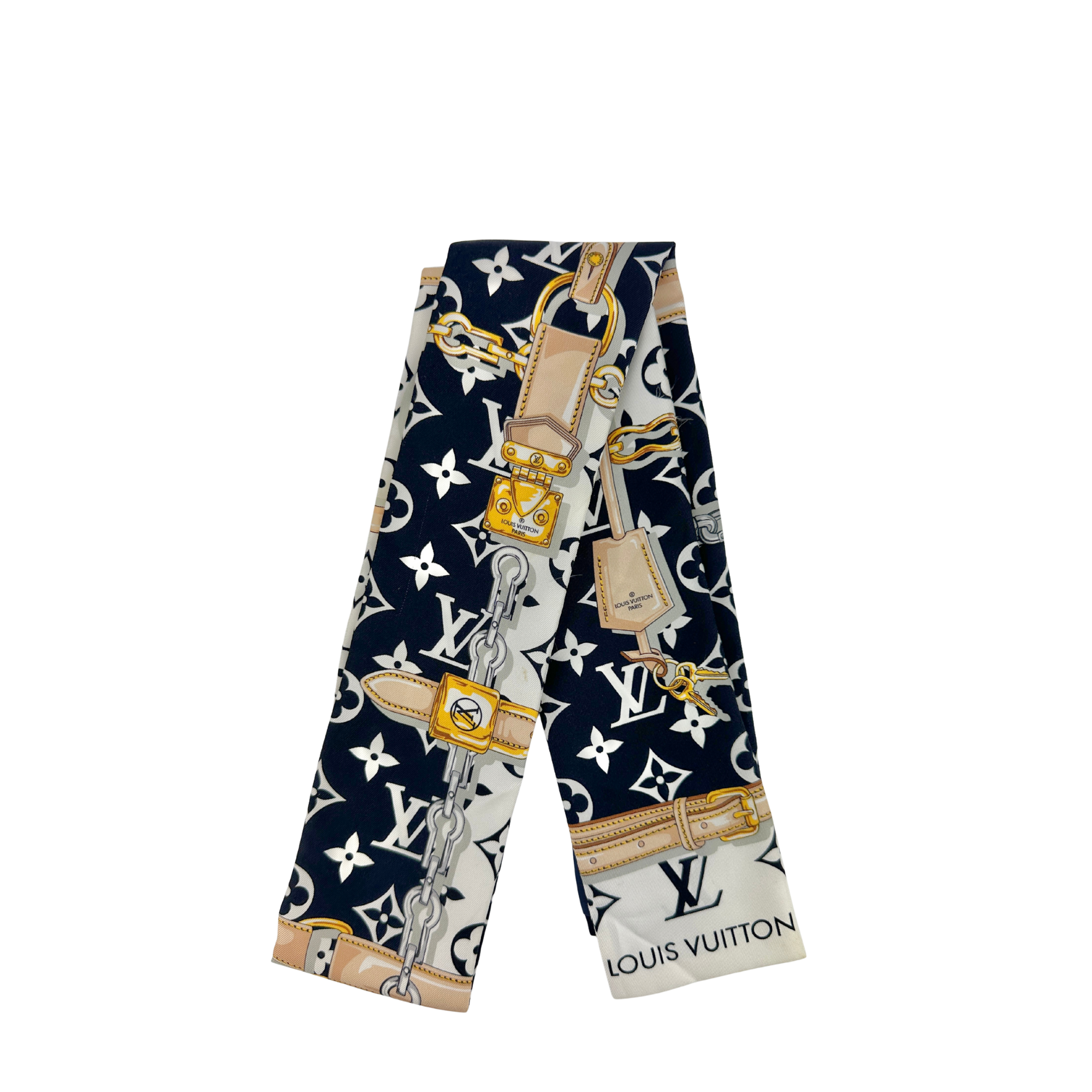 M78656 Silk Monogram Confidential Noir Bandeau