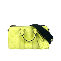 M14078 Keepall Bandouliere 25 Taigarama Lemon Yellow (RFID)