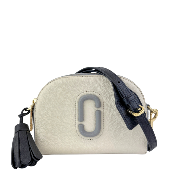 The Shutter Camera Bag in Ivory, Glacier Grey & Black
