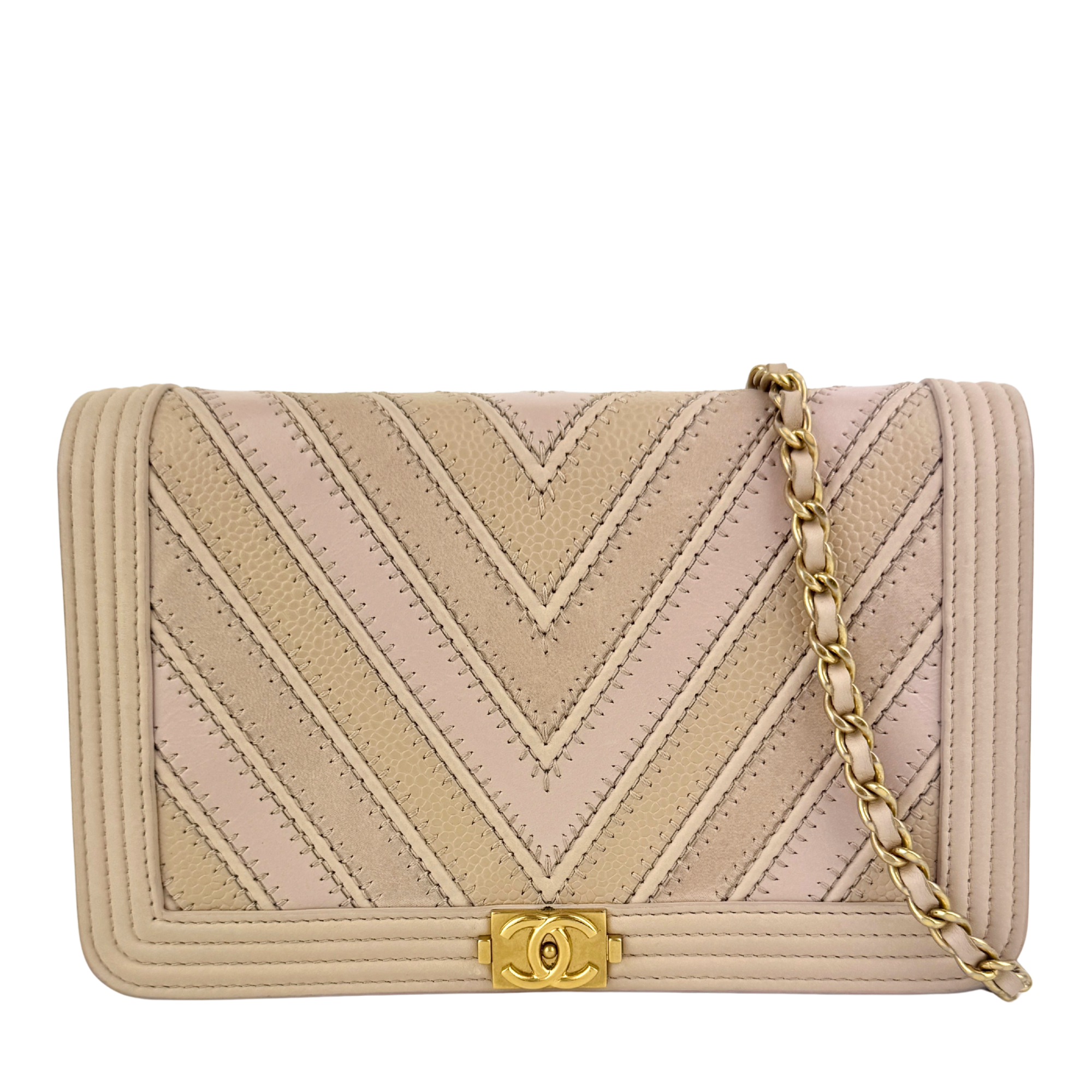 Chevron Boy Wallet on Chain