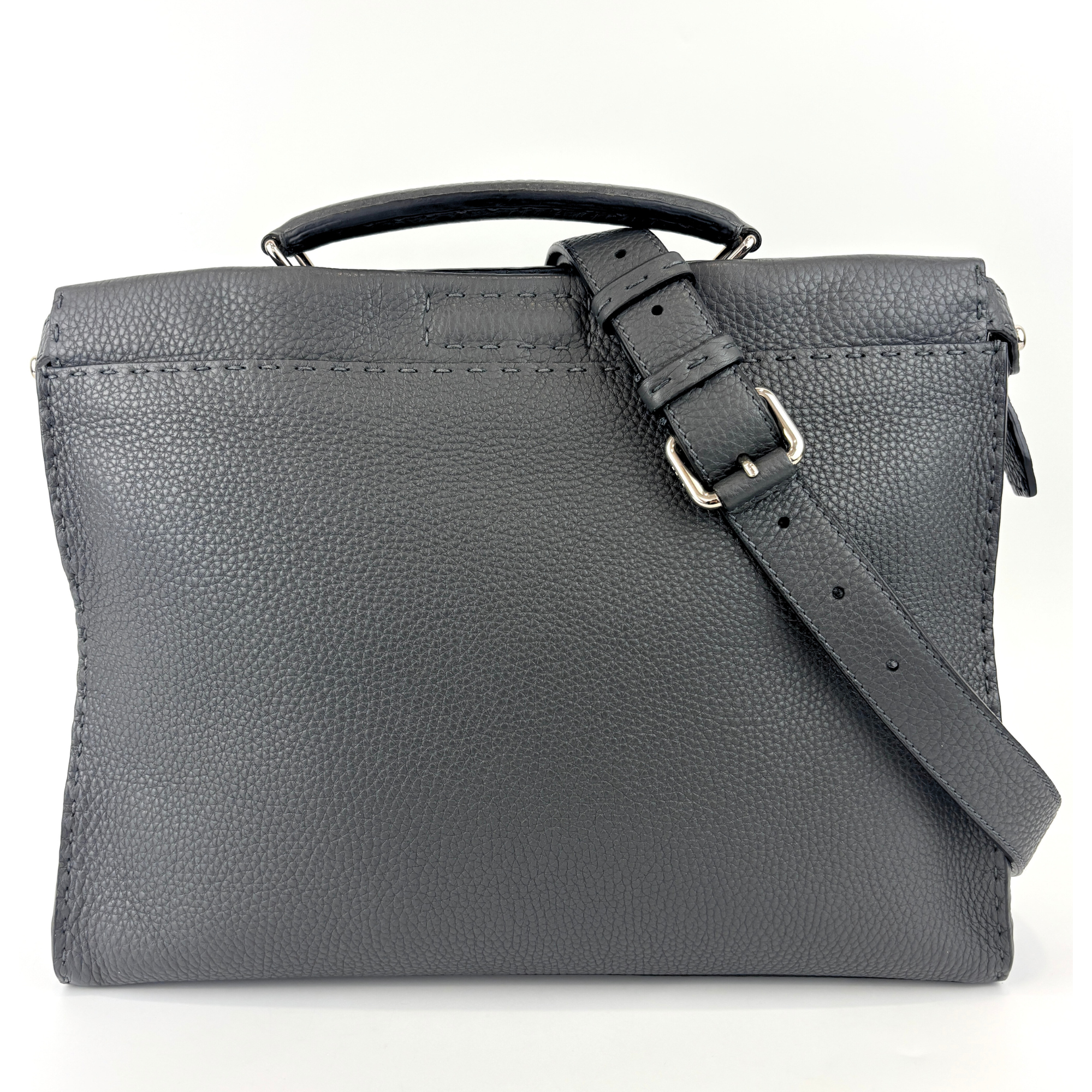 7VA406 Selleria Peekaboo 2way Business Bag in Grey