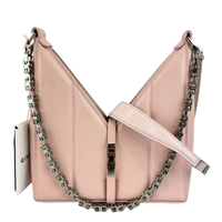 Mini Cut-Out Leather Shoulder Bag in Pink