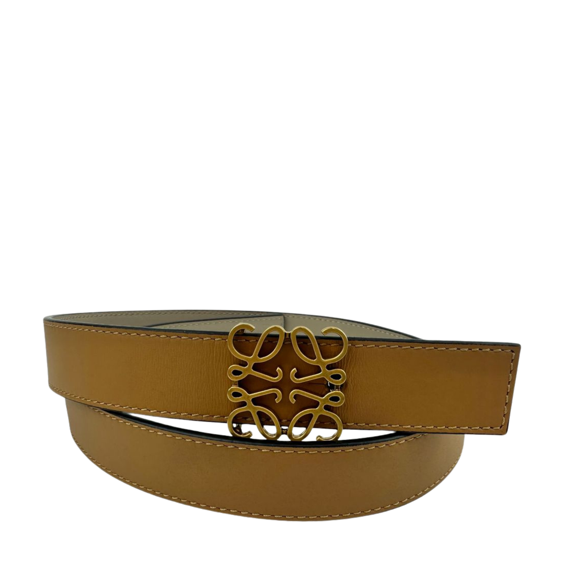 Reversible Anagram Belt in Supple Grained Calfskin - Glampot