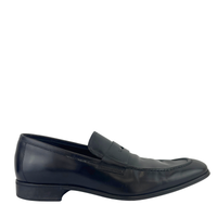 0787309 Black Leather Loafers Size 6.5