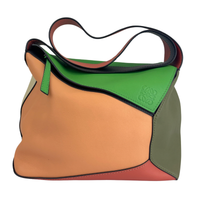 Large Puzzle Hobo Bag in Multicolour