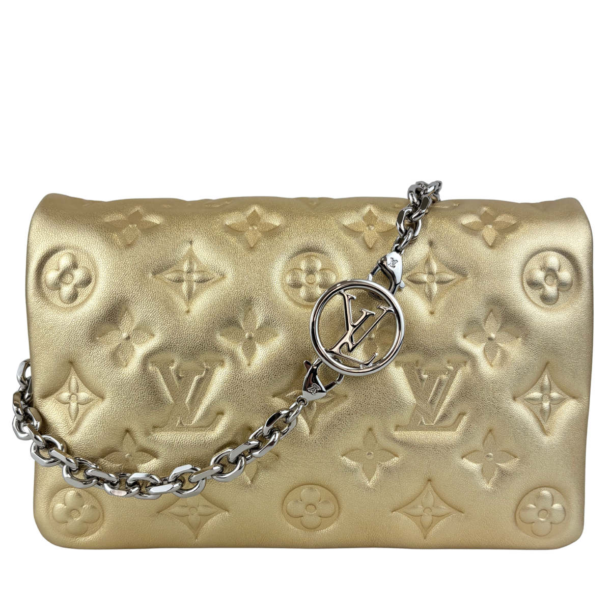 M80999 Pochette Coussin in Metallic Gold RFID - Glampot