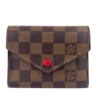 Victorine Wallet Damier Ebene Cerise - Glampot