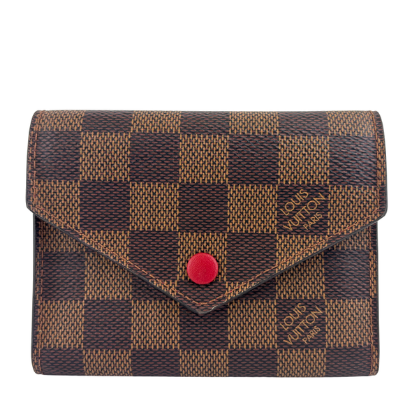 Victorine Wallet Damier Ebene Cerise