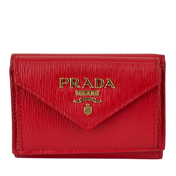 1MH021 Red Vitello Move Leather Wallet