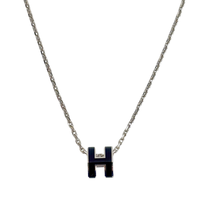 Mini Pop H Necklace Noir PHW