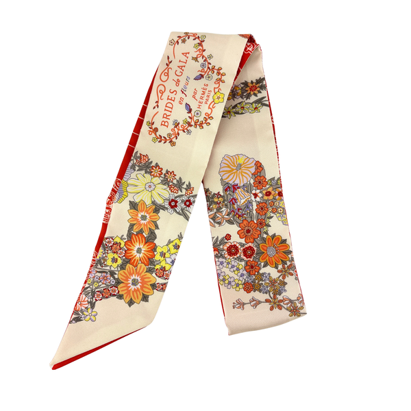 Brides De Gala En Fleurs Twilly Vanille / Orange / Kaki